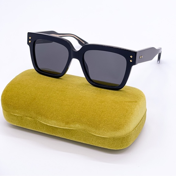NEW GUCCI GG1084S 001 UNISEX SQUARE SUNGLASSES GUCCI - Picture 1 of 10